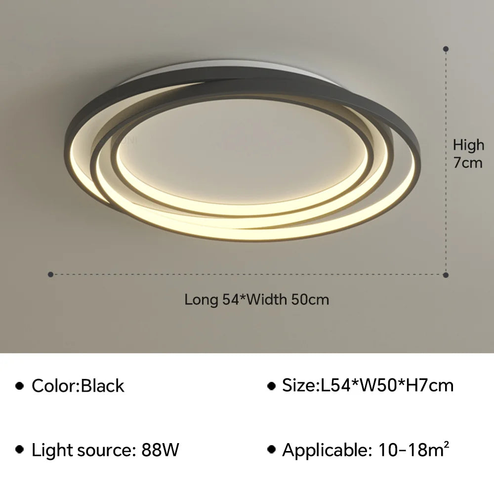 Plafonnier — LED ultra mince lustre moderne intérieur