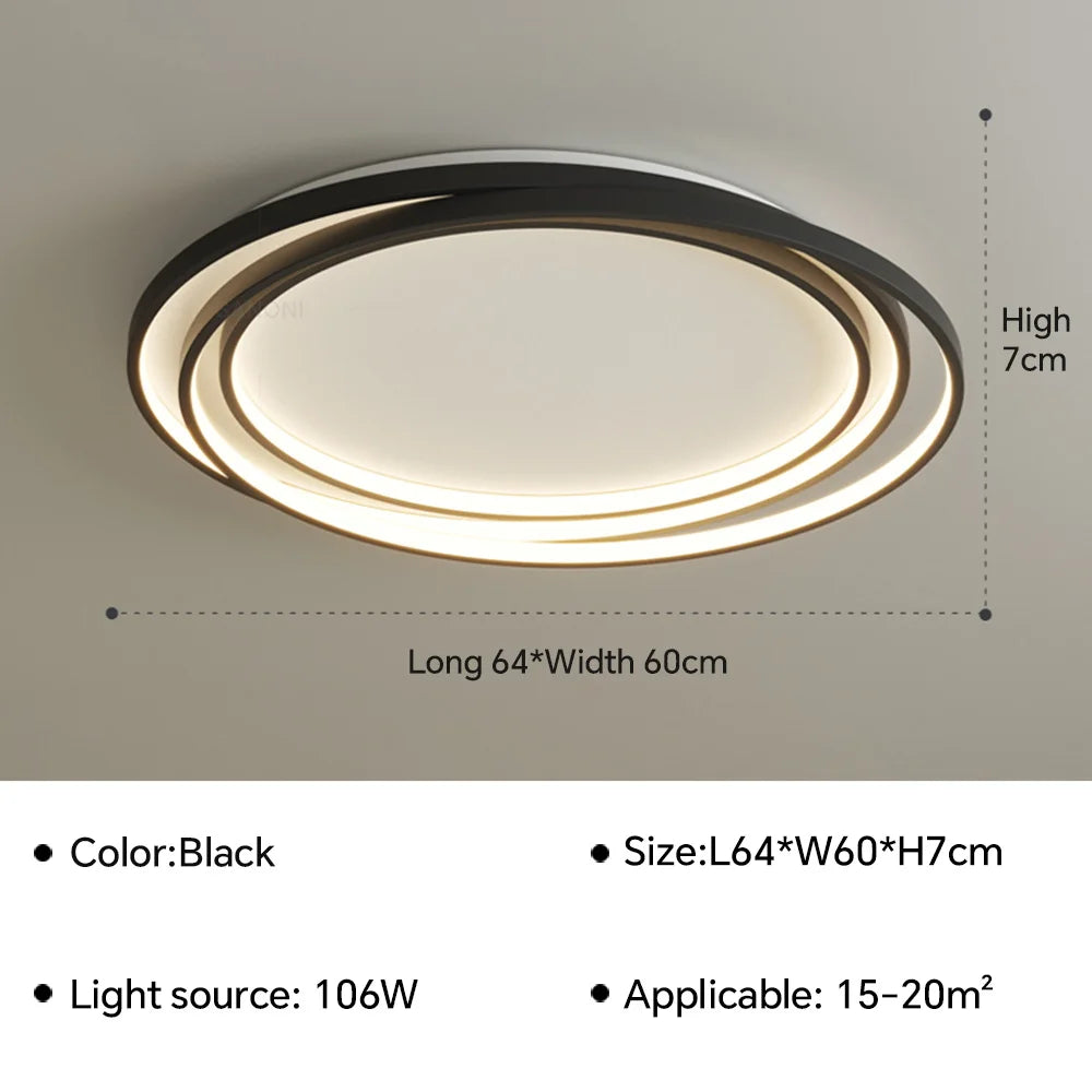 Plafonnier — LED ultra mince lustre moderne intérieur