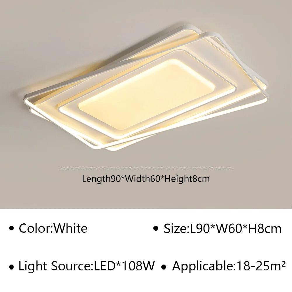 Plafonnier — LED ultra mince lustre moderne intérieur
