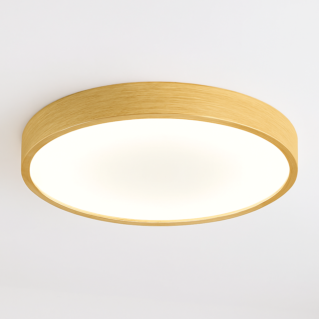 Plafonnier — LED ultra-mince moderne grain de bois décoratif