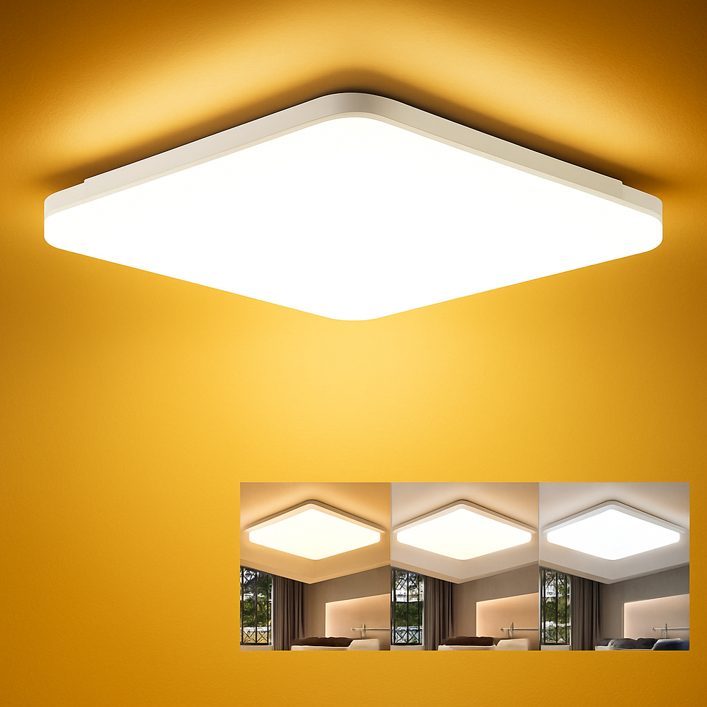 Plafonnier — LED ultra mince rond carré pour lumières