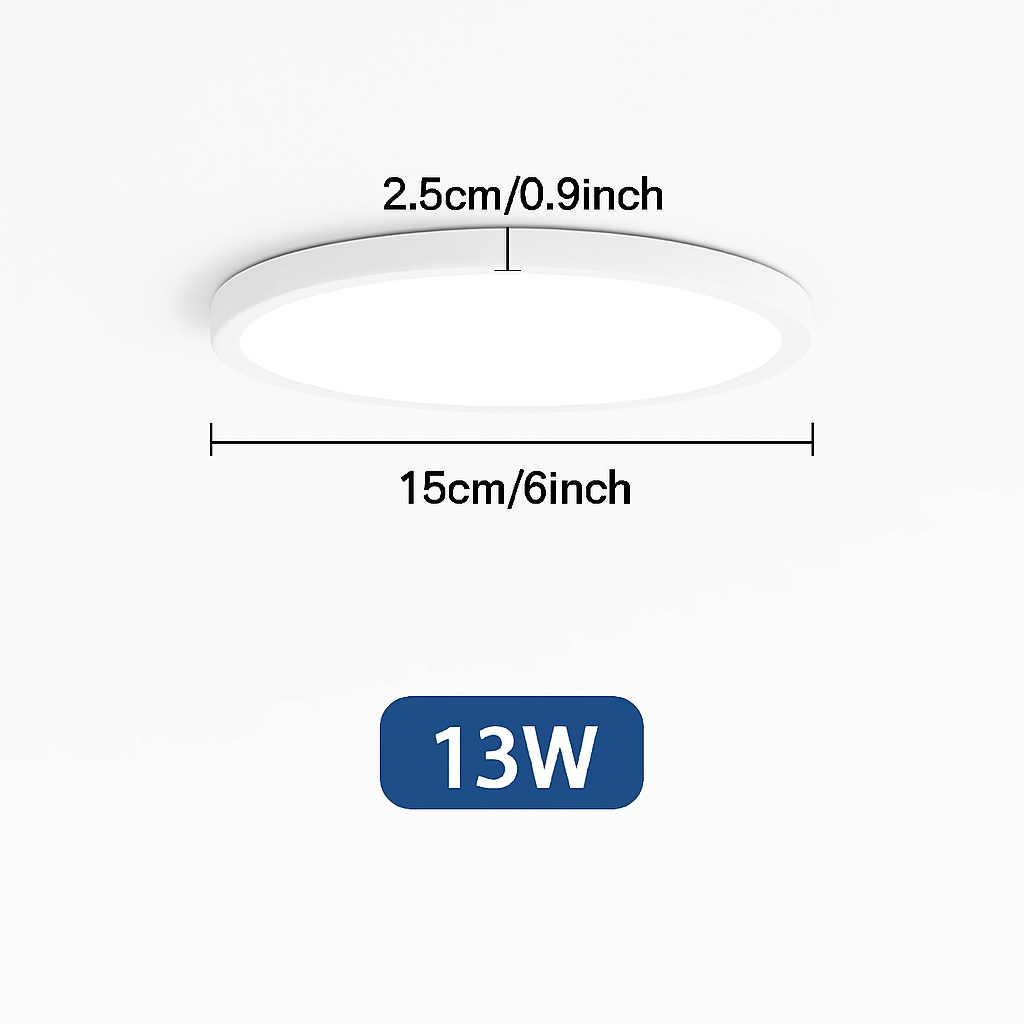 Plafonnier — LED ultra mince rond carré pour lumières