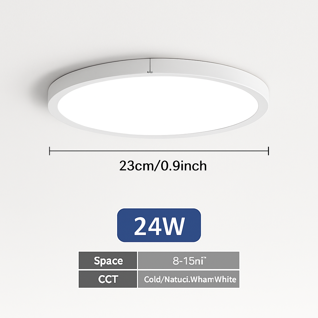Plafonnier — LED ultra mince rond carré pour lumières
