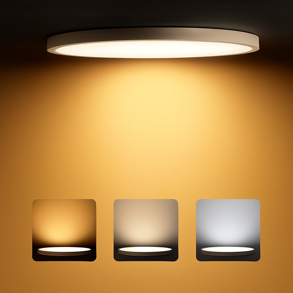 Plafonnier — LED ultra mince rond carré pour lumières