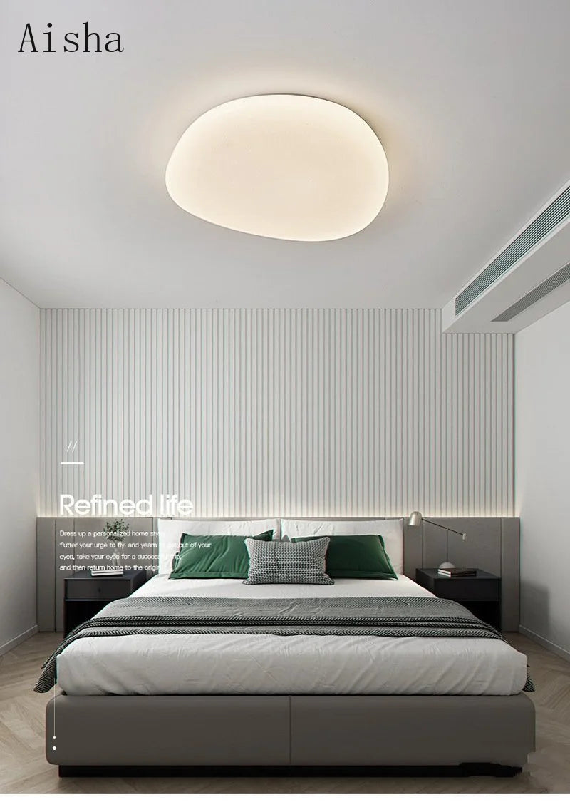 Plafonnier moderne en acrylique créatif avec éclairage led décoratif Léon Reflet - Une Note Actuelle dans le Décor