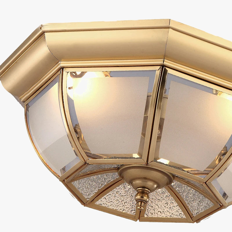 Plafonnier moderne en cuivre pour un éclairage élégant Yuna Récital - Une Présence Décorative Raffinée