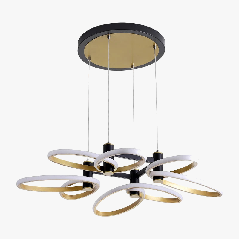 Plafonnier — Moderne en pétale d'or pour intérieur décoratif