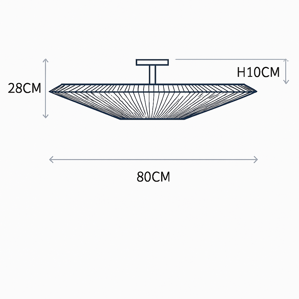 Plafonnier — Moderne en tissu design créatif pour intérieur élégant