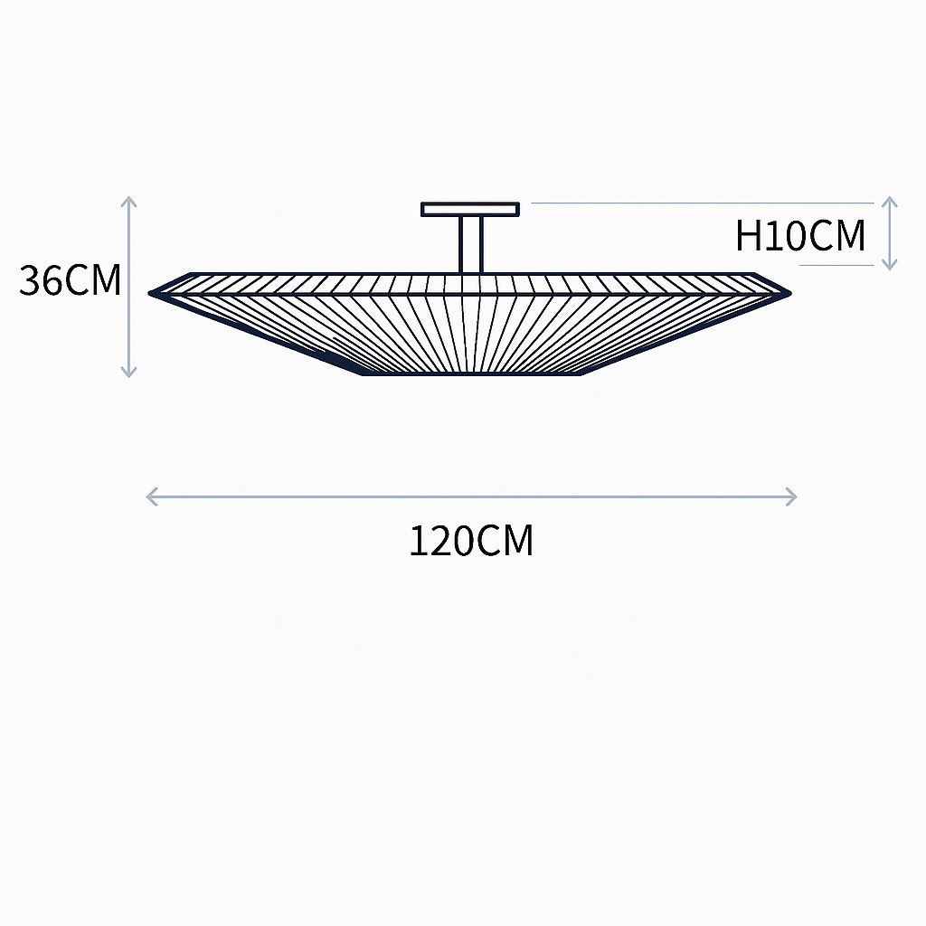Plafonnier — Moderne en tissu design créatif pour intérieur élégant