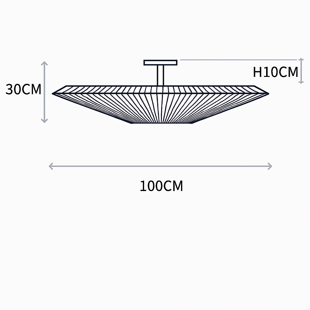 Plafonnier — Moderne en tissu design créatif pour intérieur élégant