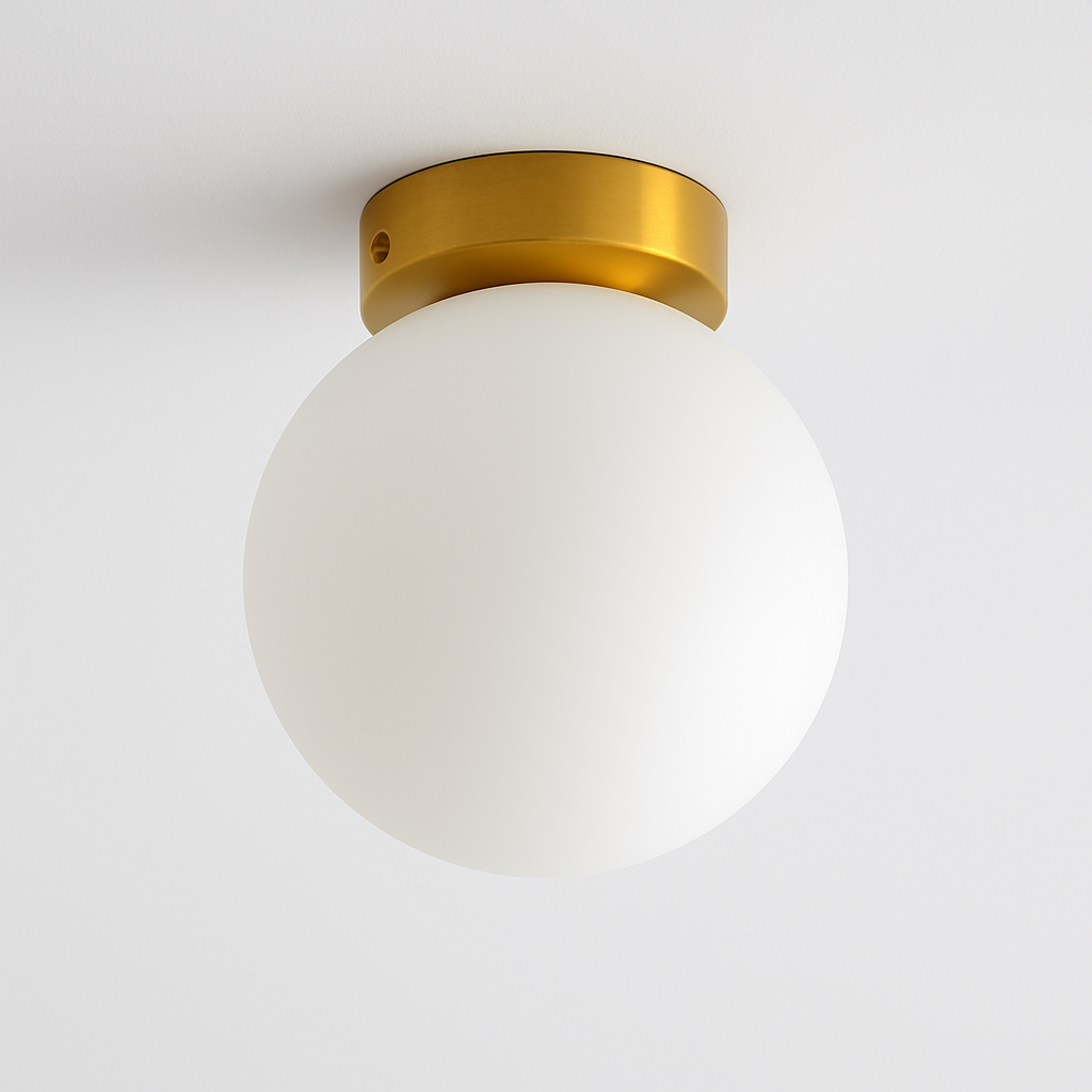 Plafonnier moderne en verre pour un éclairage élégant Arsène Halo - Reflets Délicats & Élégance Visuelle