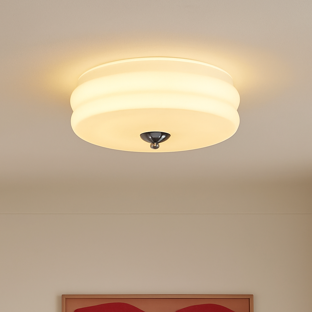 Plafonnier — Moderne en verre rétro style vintage pour intérieur élégant