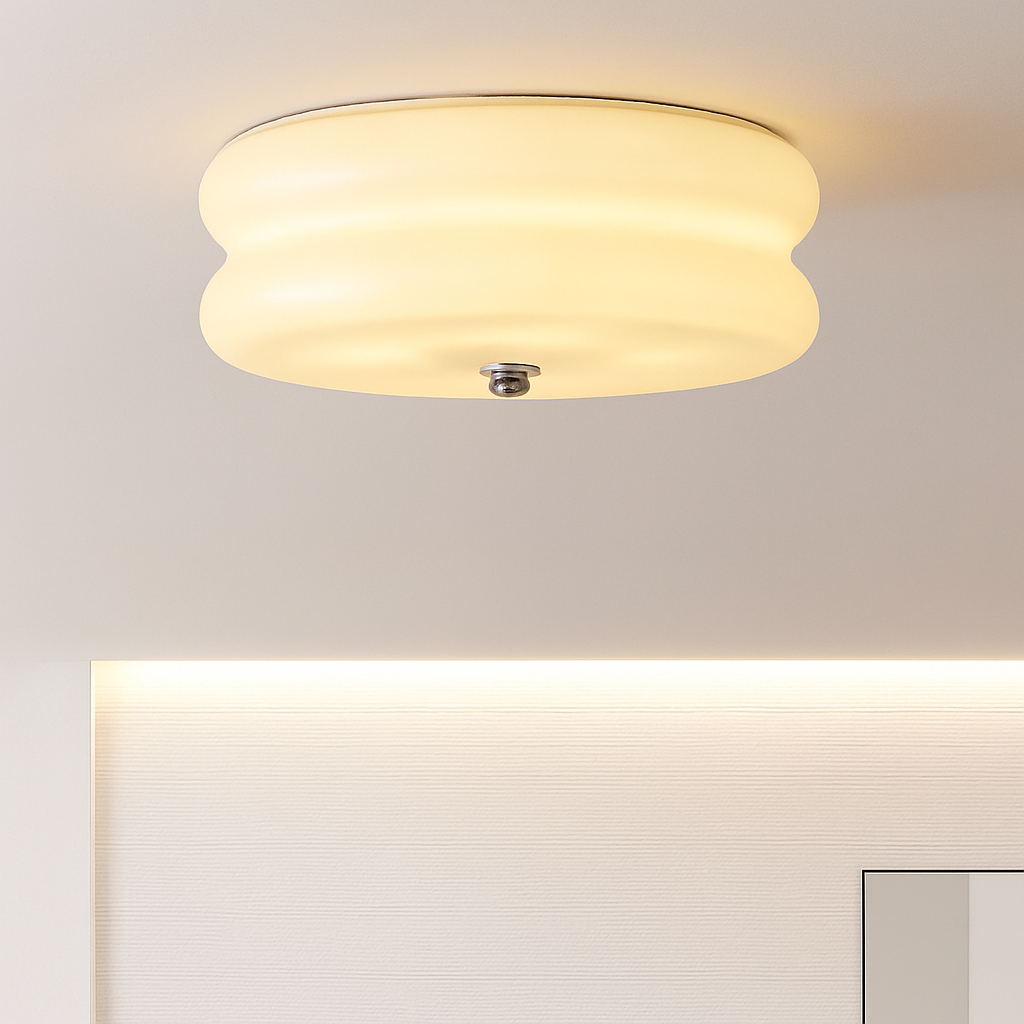 Plafonnier — Moderne en verre rétro style vintage pour intérieur élégant