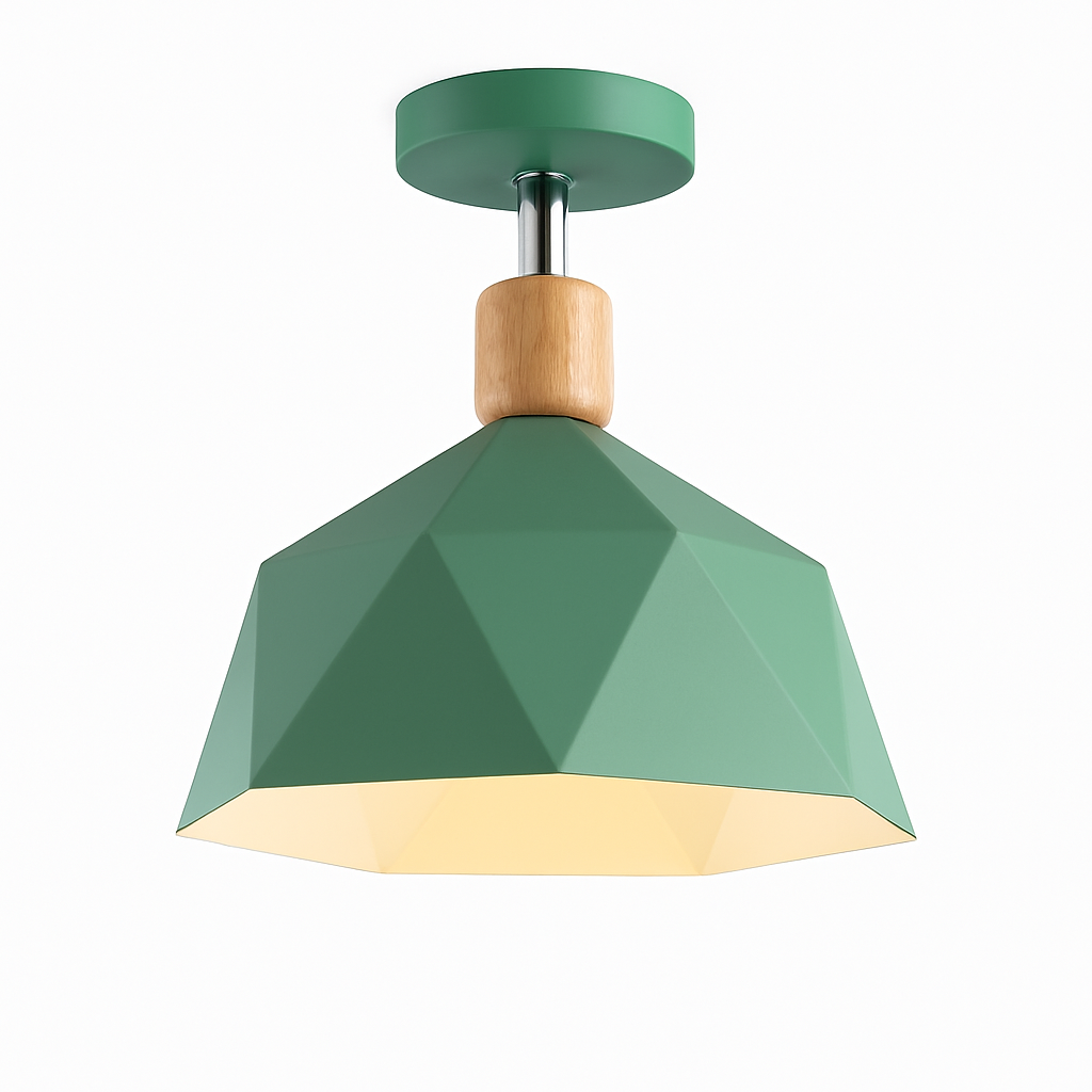 Plafonnier moderne LED avec abat-jour en métal Garino Théotime Équinoxe - Une Note Actuelle dans le Décor