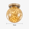 Plafonnier — Moderne LED avec globe en verre Duna
