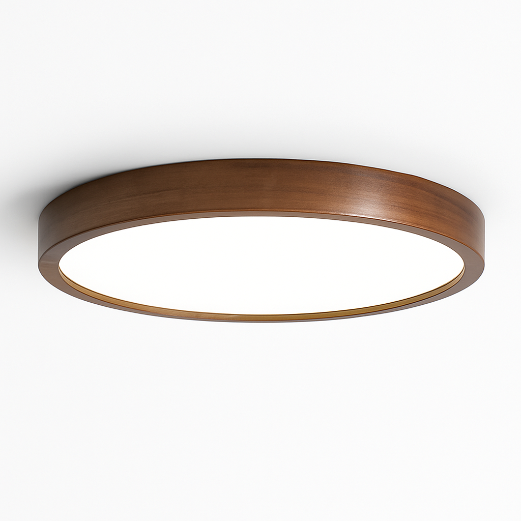 Plafonnier moderne LED bois massif Éléa Aubade - Le Charme du Bois au Quotidien