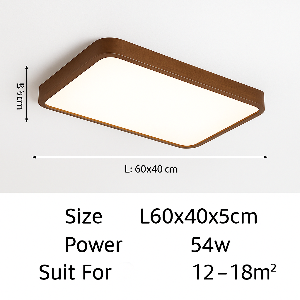 Plafonnier moderne LED bois massif Éléa Aubade - Le Charme du Bois au Quotidien