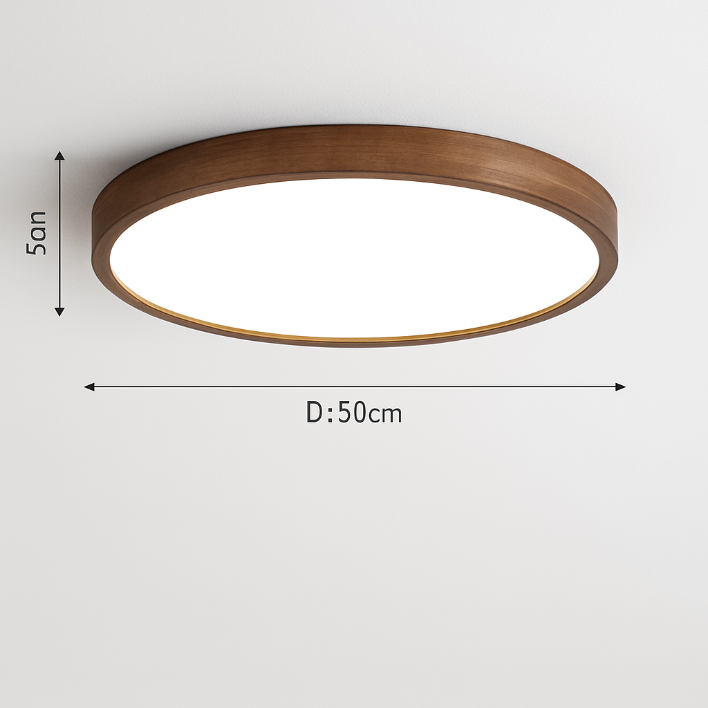 Plafonnier moderne LED bois massif Éléa Aubade - Le Charme du Bois au Quotidien