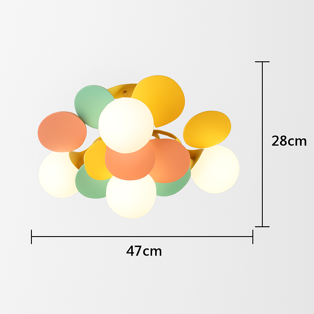 Plafonnier moderne LED coloré pour chambre d'enfant Estel Basile Symphonie - Présence Moderne & Harmonie Intérieure