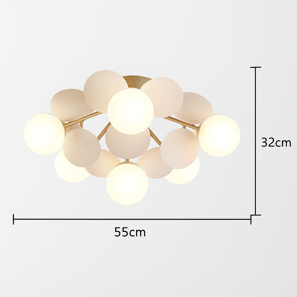 Plafonnier moderne LED coloré pour chambre d'enfant Estel Basile Symphonie - Présence Moderne & Harmonie Intérieure