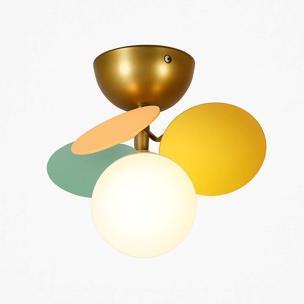 Plafonnier moderne LED coloré pour chambre d'enfant Estel Basile Symphonie - Présence Moderne & Harmonie Intérieure