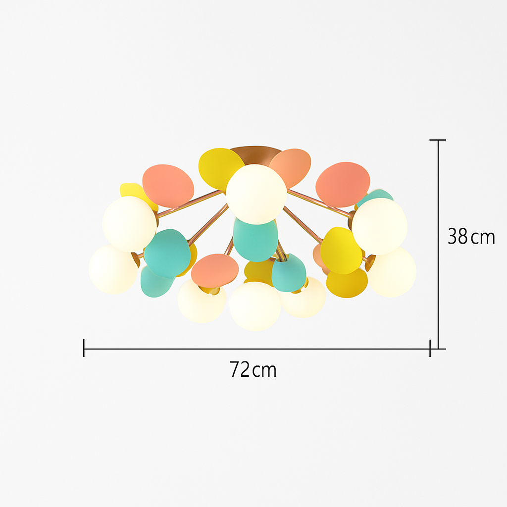 Plafonnier moderne LED coloré pour chambre d'enfant Estel Basile Symphonie - Présence Moderne & Harmonie Intérieure
