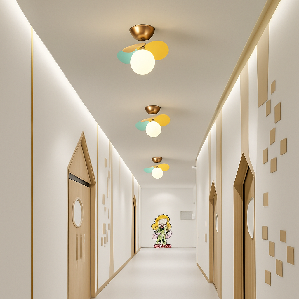 Plafonnier moderne LED coloré pour chambre d'enfant Estel Basile Symphonie - Présence Moderne & Harmonie Intérieure