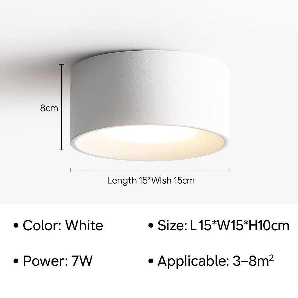 Plafonnier — Moderne LED cylindre spot minimalisme intérieur décor maison éclairage
