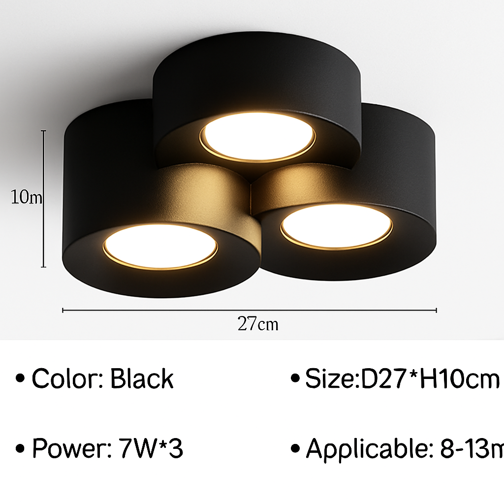 Plafonnier — Moderne LED cylindre spot minimalisme intérieur décor maison éclairage