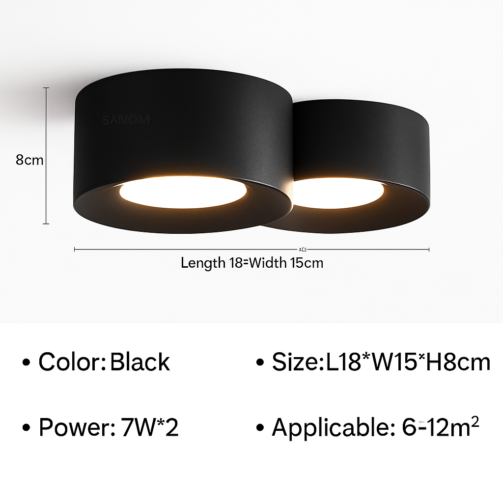 Plafonnier — Moderne LED cylindre spot minimalisme intérieur décor maison éclairage