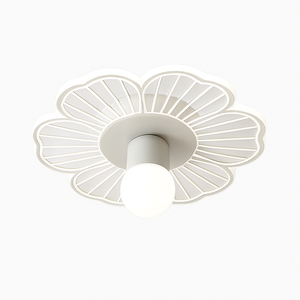 Plafonnier moderne LED en forme de fleur Majesty Rosine Confluence - Esprit Contemporain & Décor Élégant
