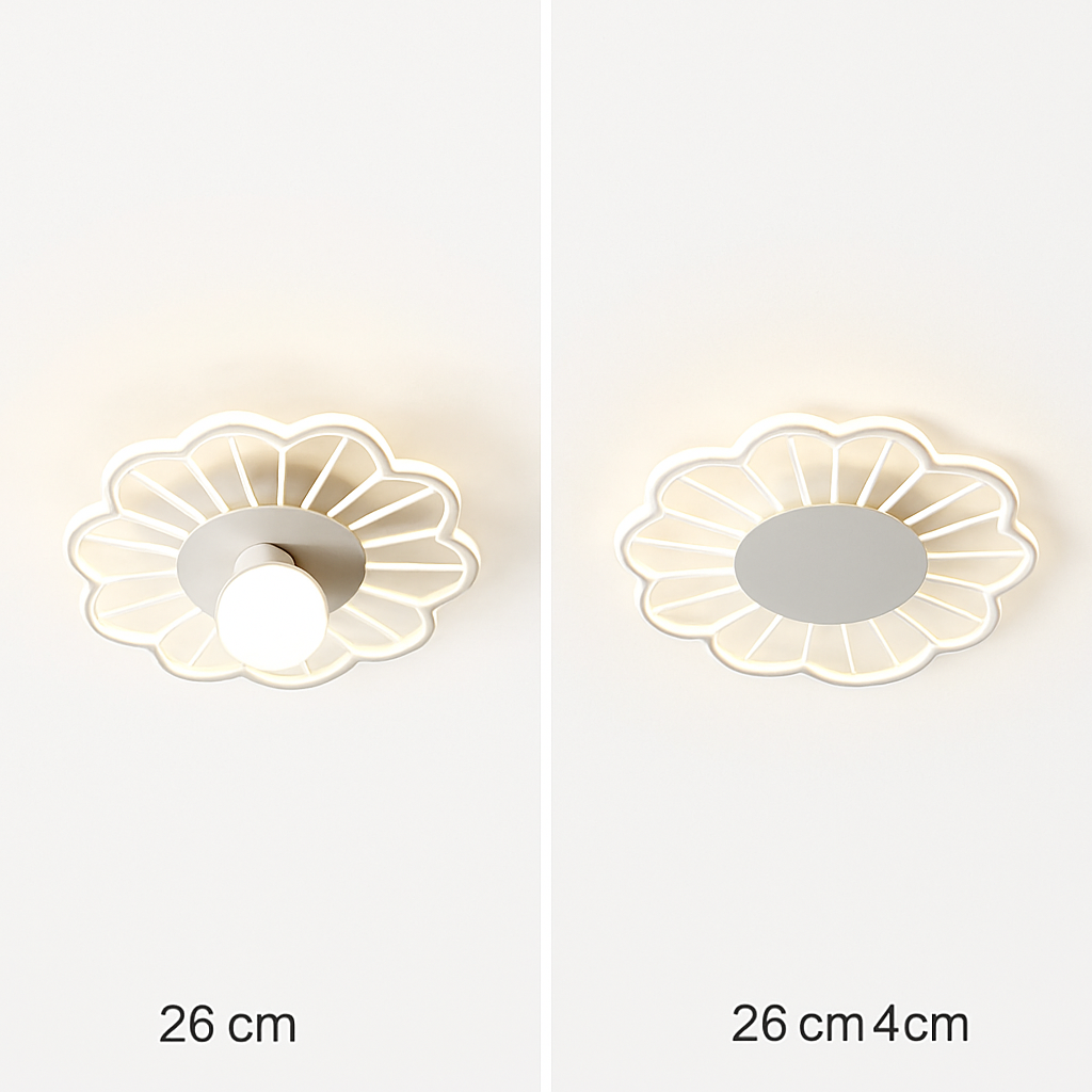 Plafonnier moderne LED en forme de fleur Majesty Rosine Confluence - Esprit Contemporain & Décor Élégant
