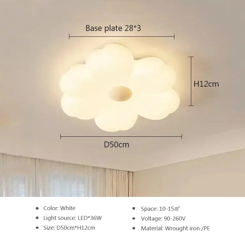 Plafonnier moderne led forme de fleur pour décoration intérieure intelligente Maïlys Nocturne - Présence Moderne & Harmonie Intérieure
