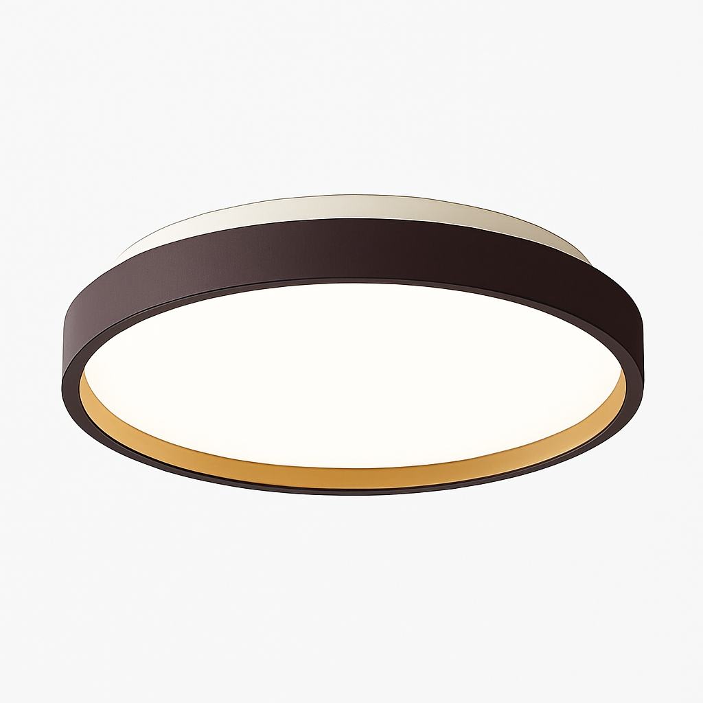 Plafonnier moderne LED métallique circulaire et fin Glenn Clarisse Épure - Une Note Actuelle dans le Décor