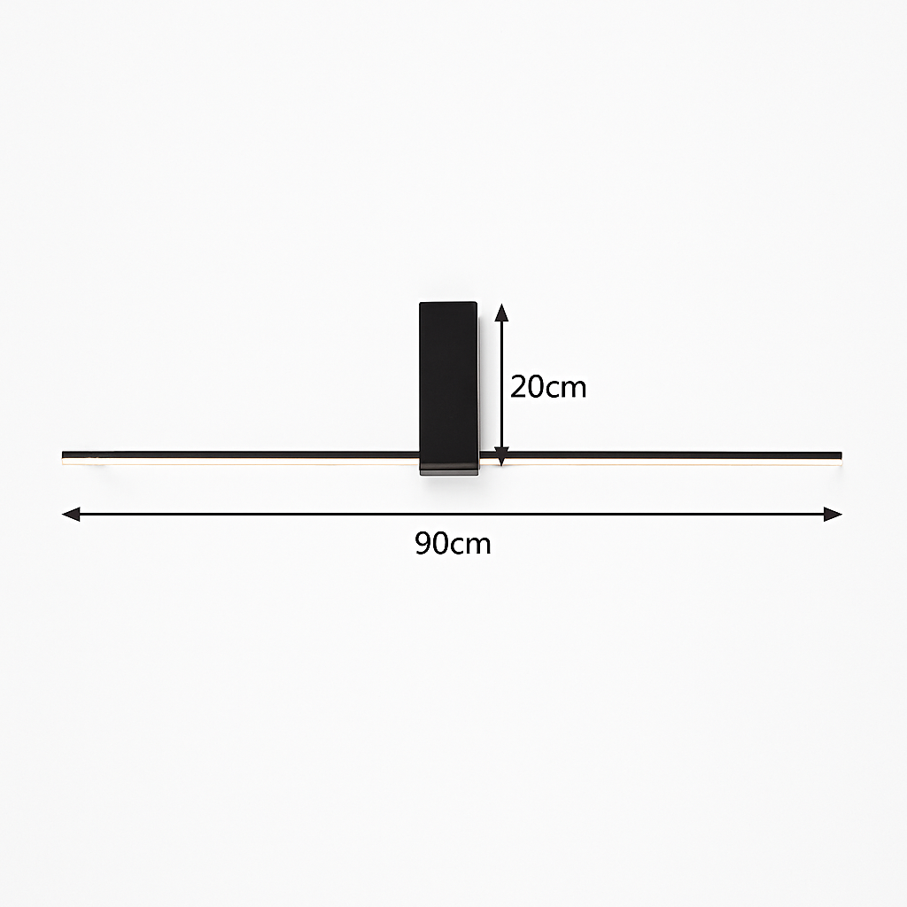 Plafonnier moderne LED minimaliste barre lumineuse Mahil Simon Lointain - Une Présence Sobre et Élégante