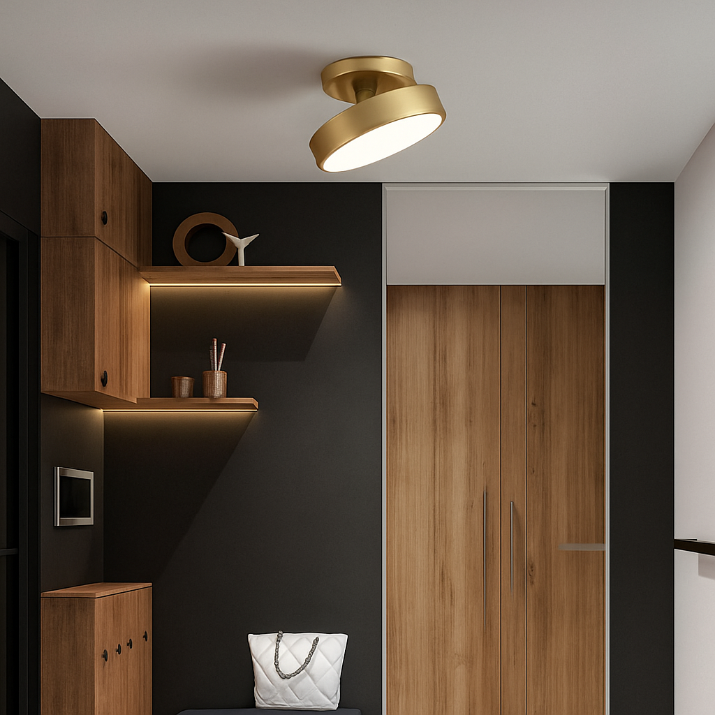 Plafonnier moderne LED minimaliste en métal Celio Roxane Galbe - Esprit Épuré & Harmonie Intérieure