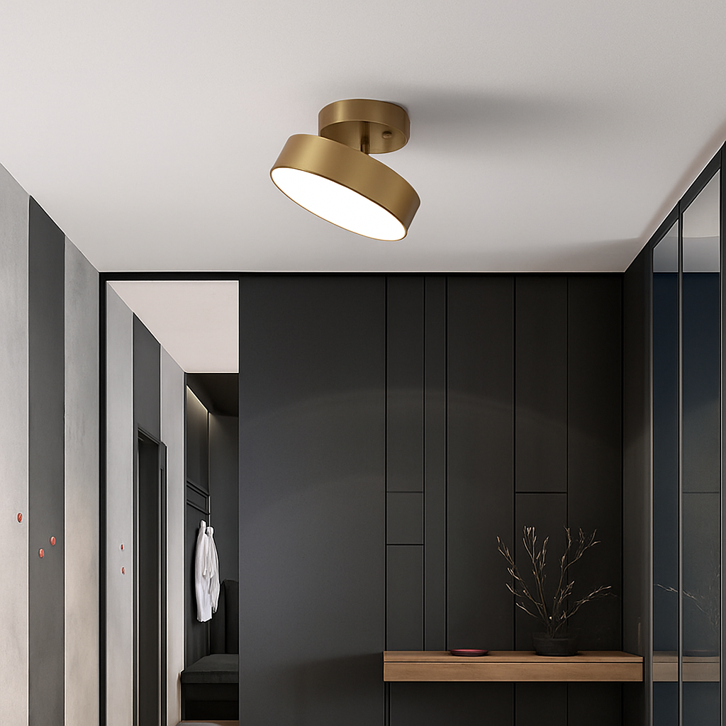 Plafonnier moderne LED minimaliste en métal Celio Roxane Galbe - Esprit Épuré & Harmonie Intérieure