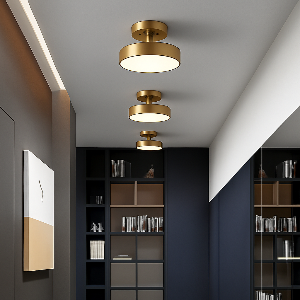 Plafonnier moderne LED minimaliste en métal Celio Roxane Galbe - Esprit Épuré & Harmonie Intérieure