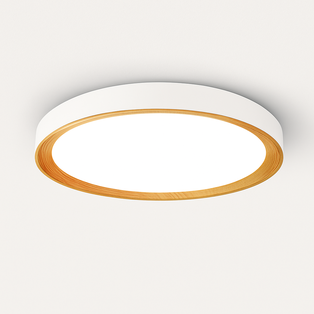 Plafonnier moderne à leds en bois pour éclairage intérieur Delphine Cime - Le Charme du Bois au Quotidien