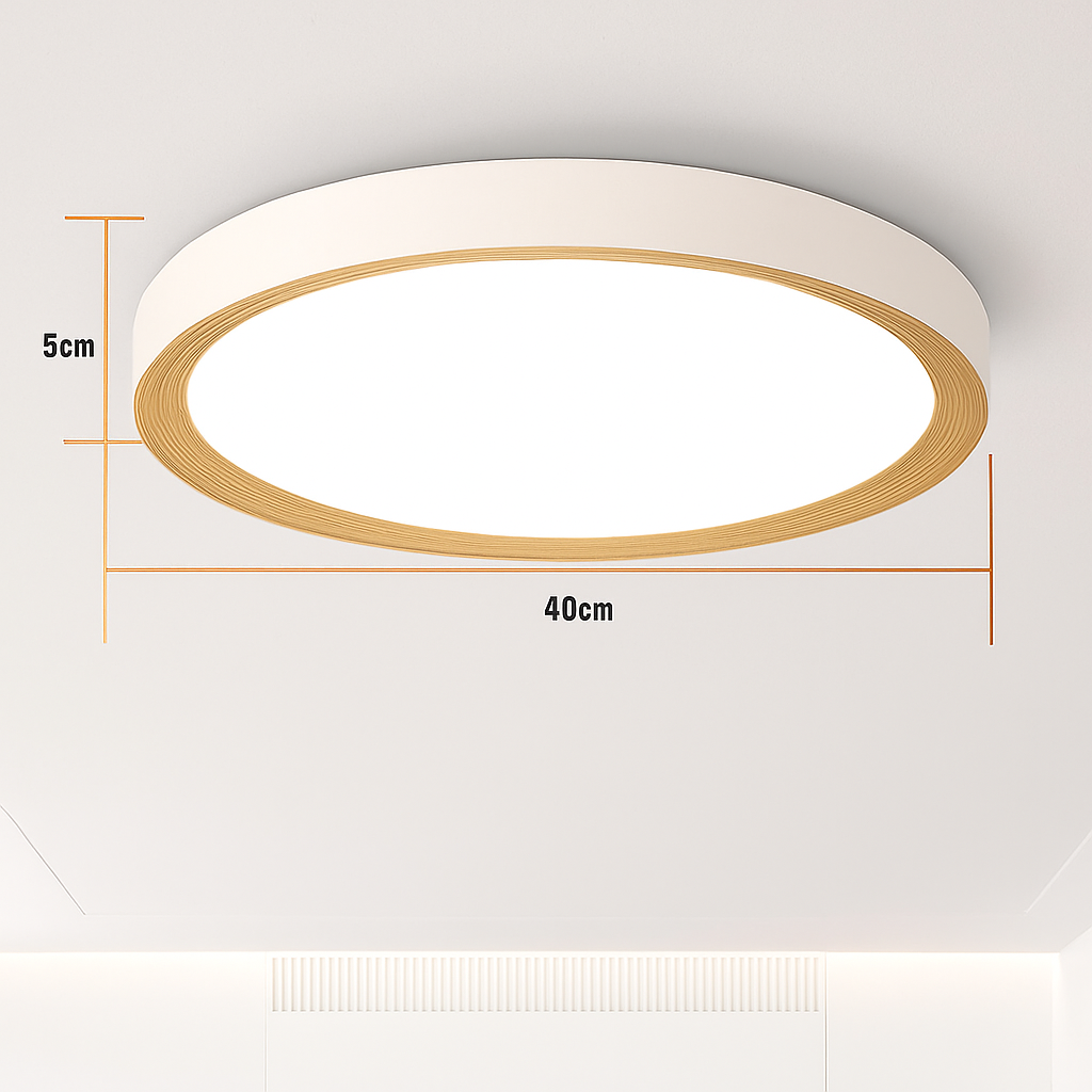 Plafonnier moderne à leds en bois pour éclairage intérieur Delphine Cime - Le Charme du Bois au Quotidien
