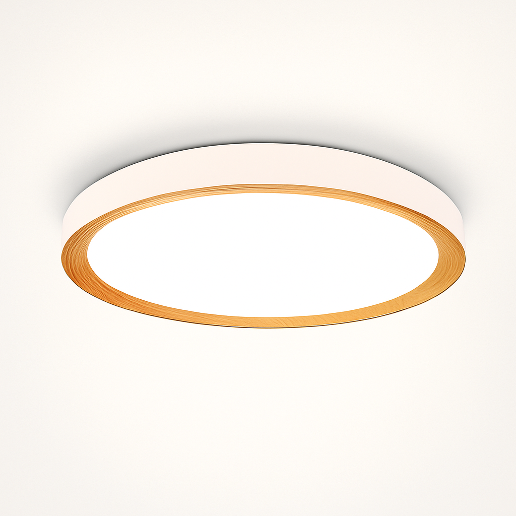 Plafonnier moderne à leds en bois pour éclairage intérieur Delphine Cime - Le Charme du Bois au Quotidien