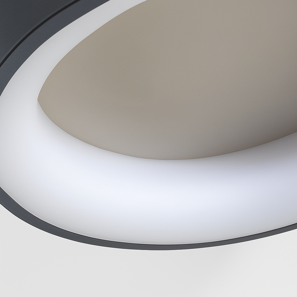 Plafonnier moderne à leds minimaliste avec télécommande Virgile Poème - Lignes Épurées & Atmosphère Sereine