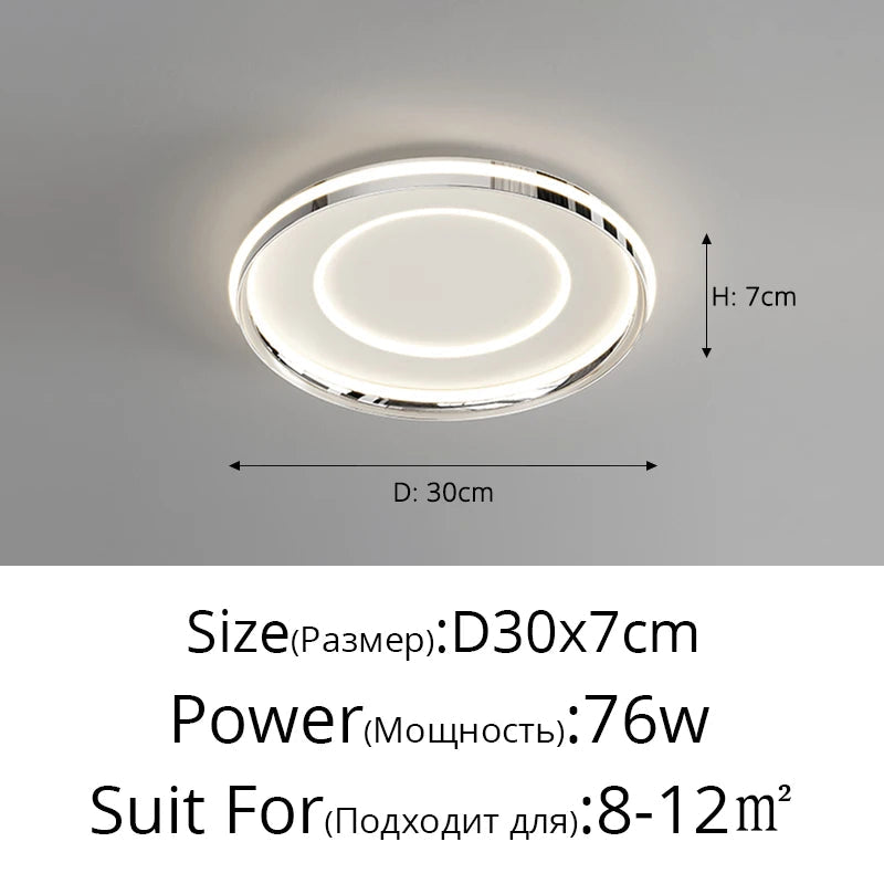 Plafonnier moderne à leds nordique créatif luminaires intérieur Thaïs Élan - Lignes Épurées & Atmosphère Sereine