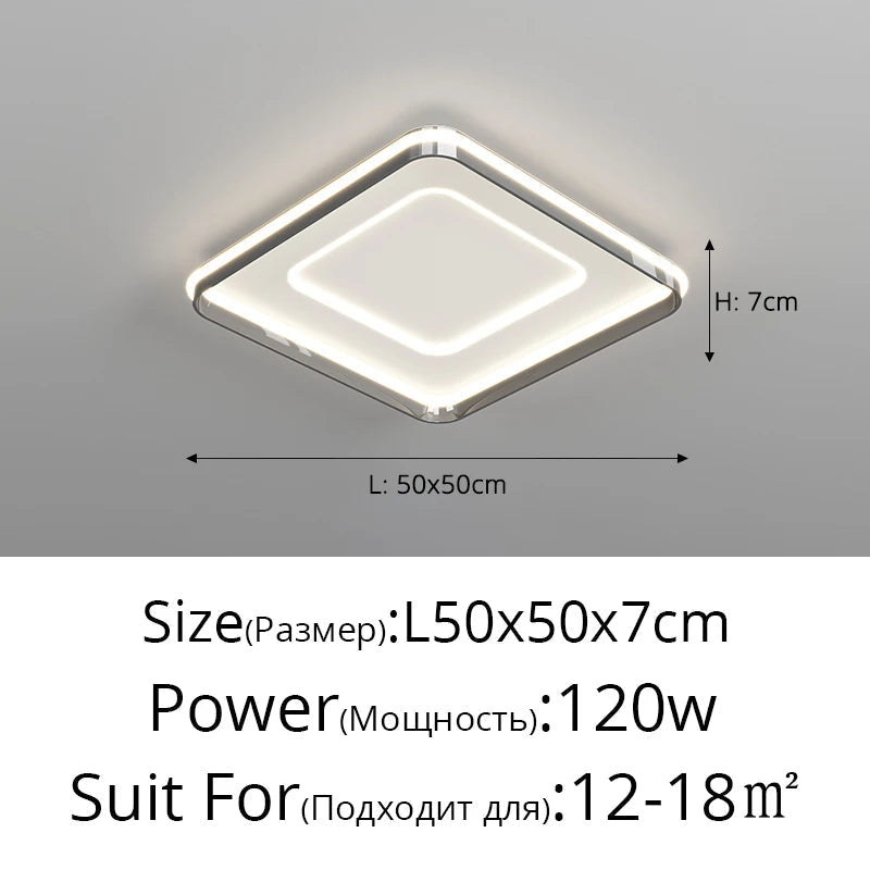 Plafonnier moderne à leds nordique créatif luminaires intérieur Thaïs Élan - Lignes Épurées & Atmosphère Sereine