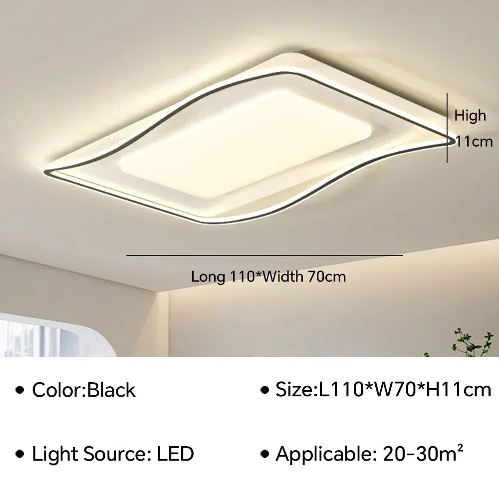 Plafonnier moderne à leds pour éclairage intérieur décoratif Tiphaine Esquisse - Une Note Actuelle dans le Décor
