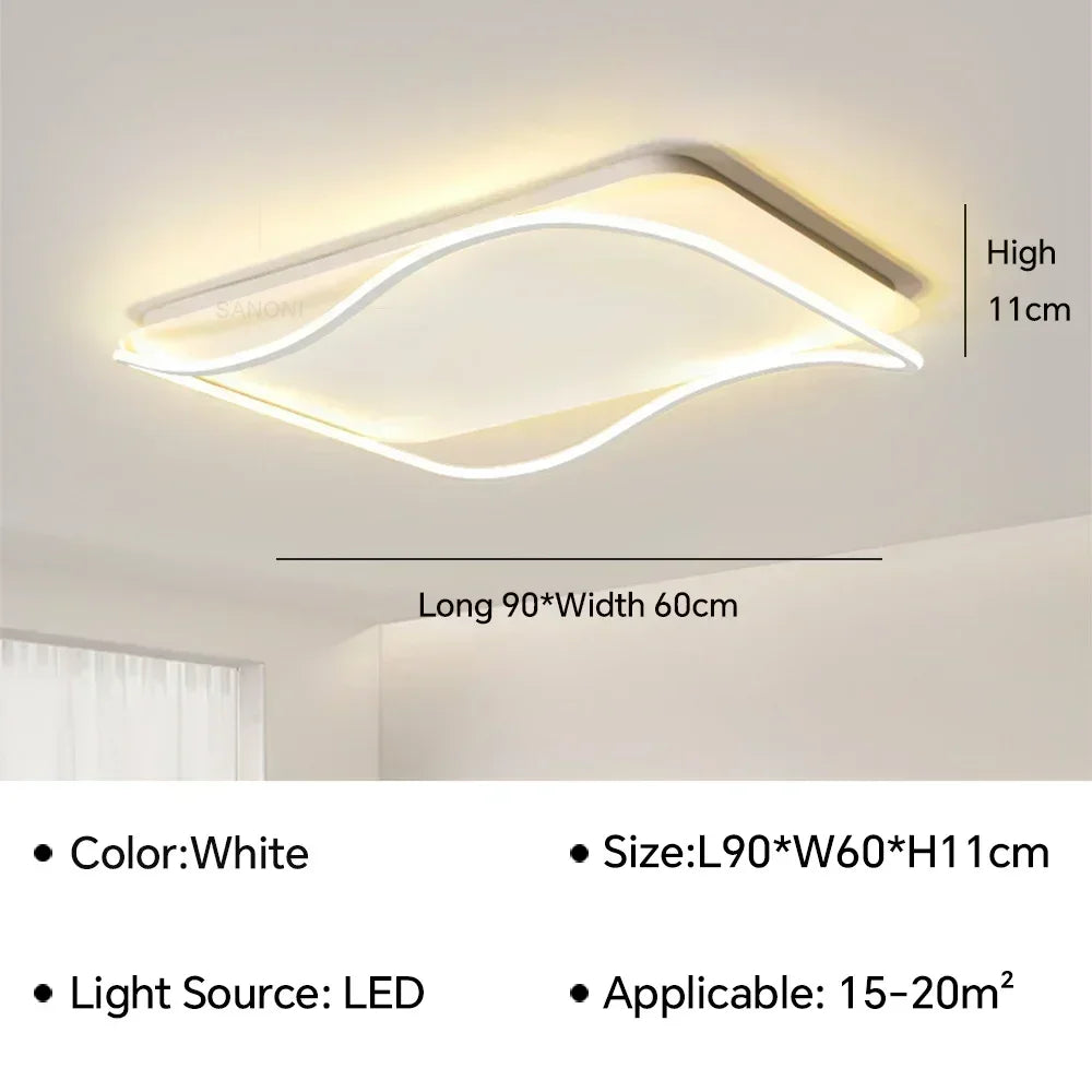 Plafonnier moderne à leds pour éclairage intérieur décoratif Tiphaine Esquisse - Une Note Actuelle dans le Décor