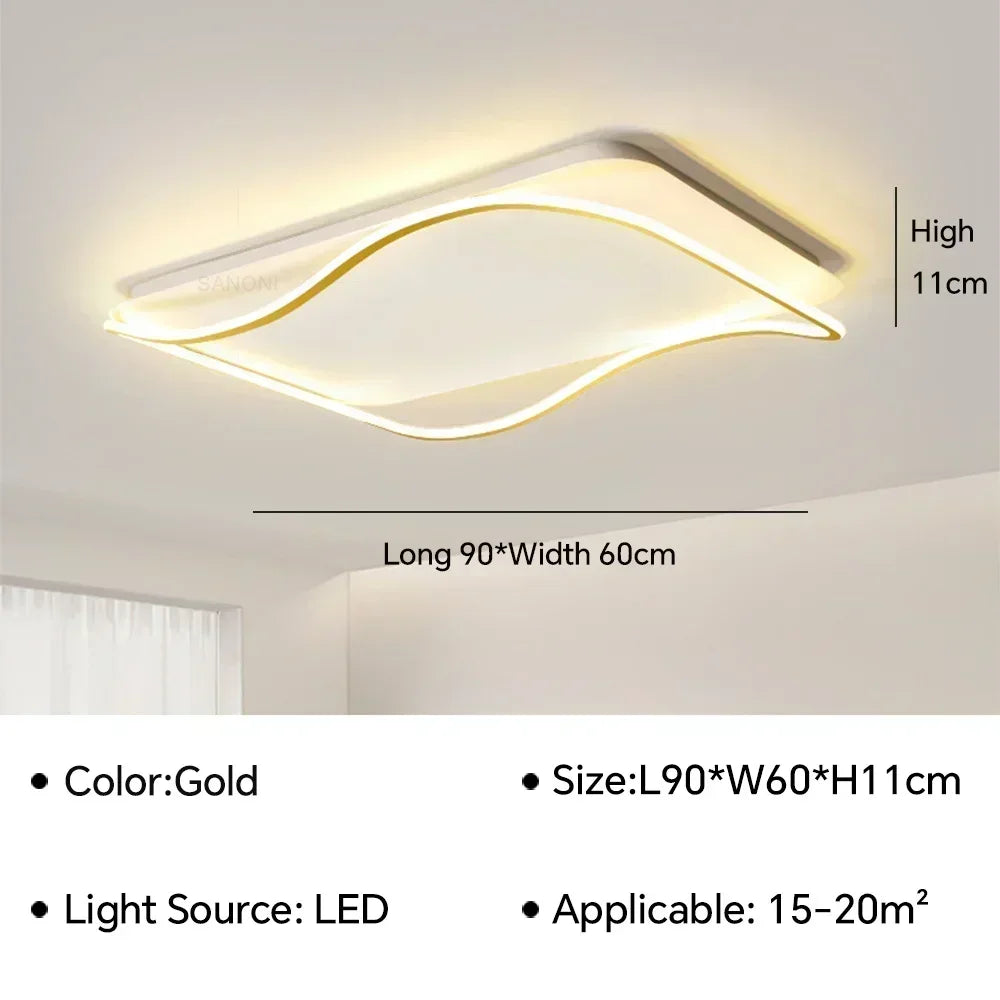 Plafonnier moderne à leds pour éclairage intérieur décoratif Tiphaine Esquisse - Une Note Actuelle dans le Décor