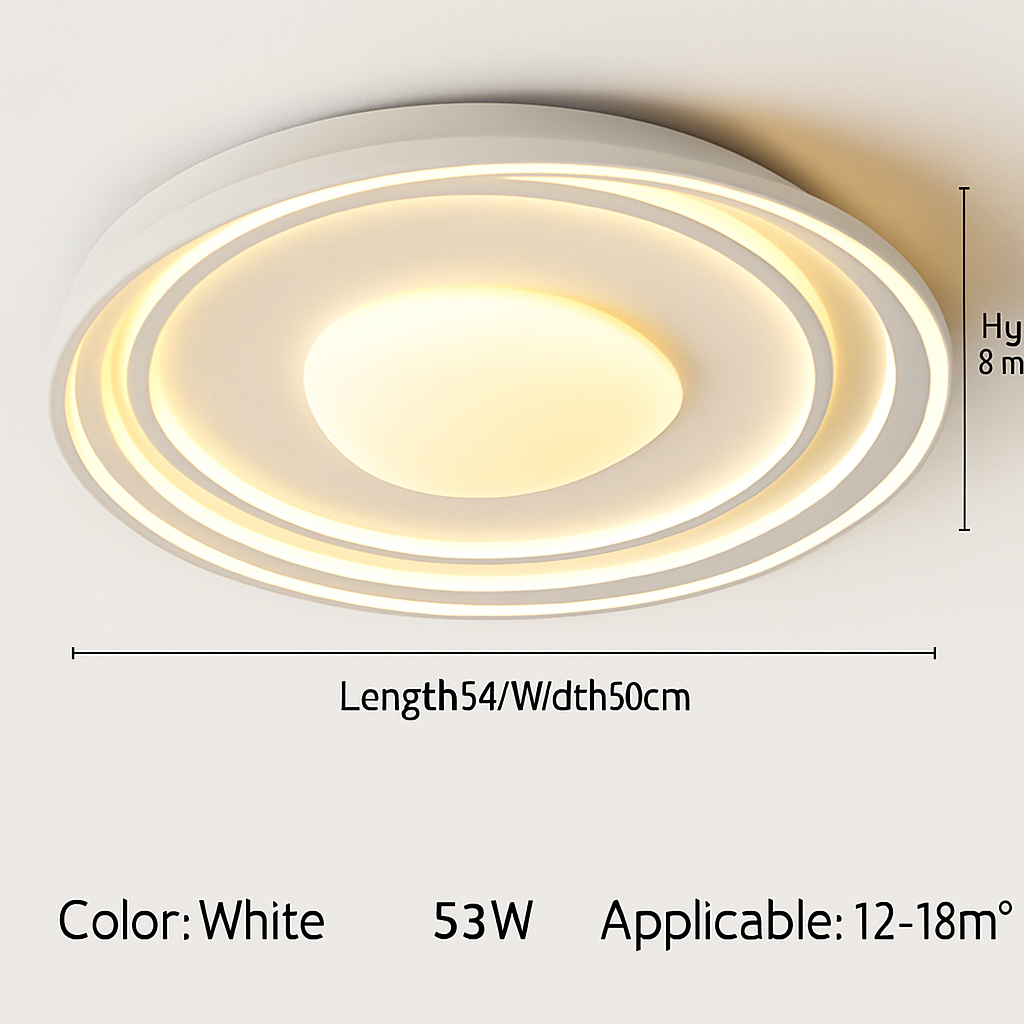 Plafonnier moderne à leds pour décoration intérieure Camille Aquarelle - Esprit Contemporain & Décor Élégant