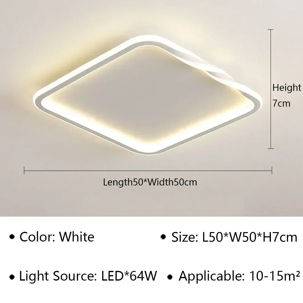 Plafonnier moderne à leds pour décoration intérieure élégante Eugène Silhouette - Présence Moderne & Harmonie Intérieure