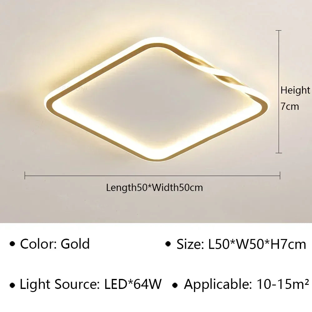 Plafonnier moderne à leds pour décoration intérieure élégante Eugène Silhouette - Présence Moderne & Harmonie Intérieure